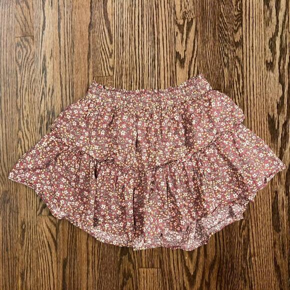 Pink floral mini skirt vanilla star - Picture 1 of 4